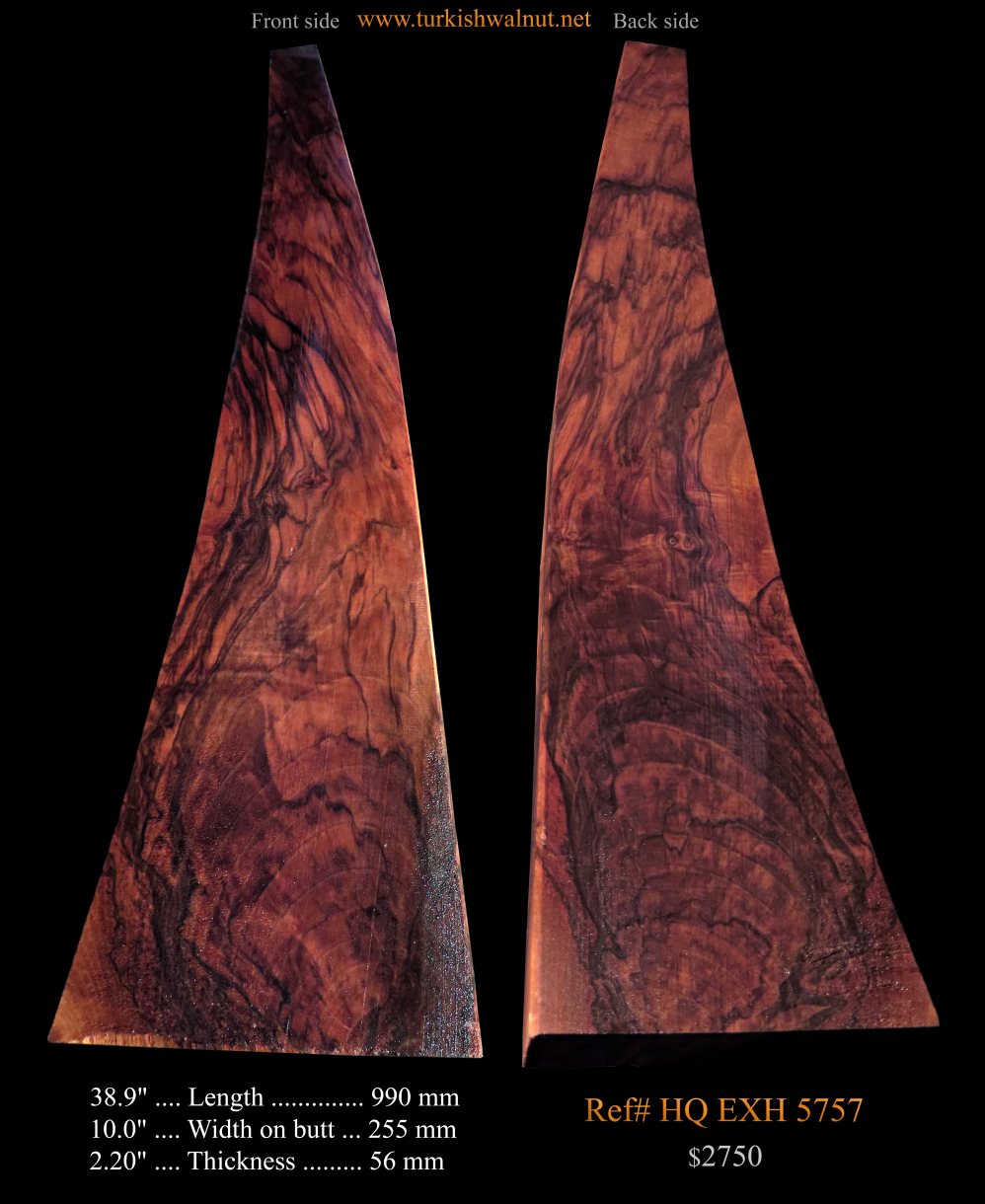 exhibition grade rifle stock blank