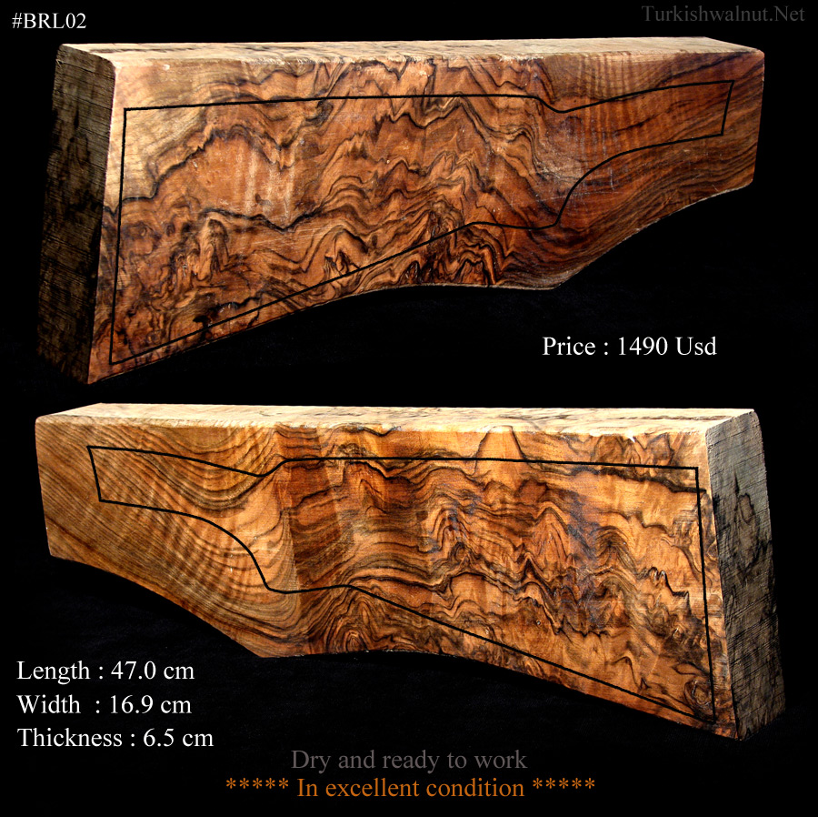• Turkish walnut gunstock blanks