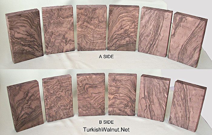 Revolver blanks - Turkish walnut wood
