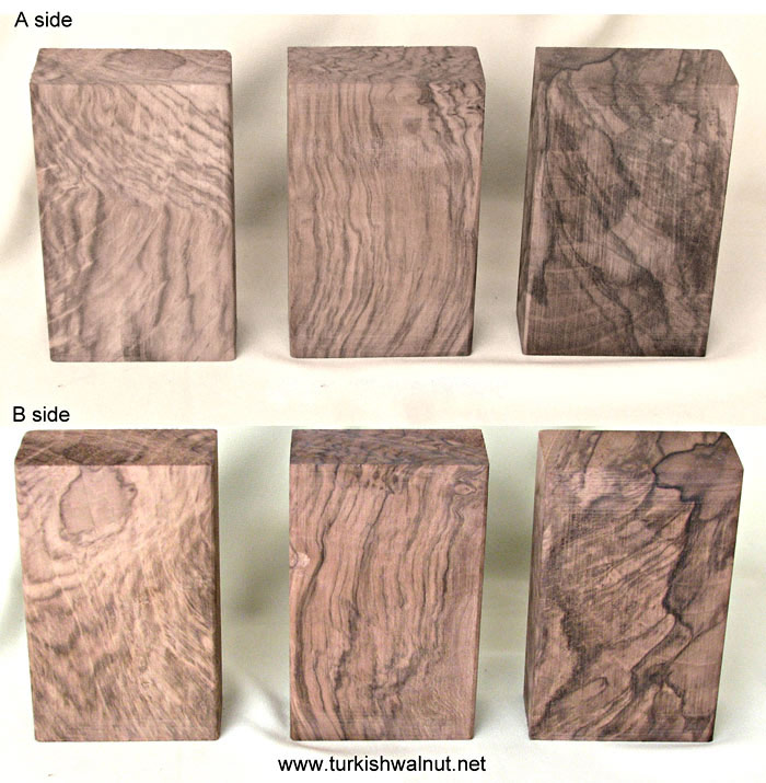 Turning squares, walnut wood