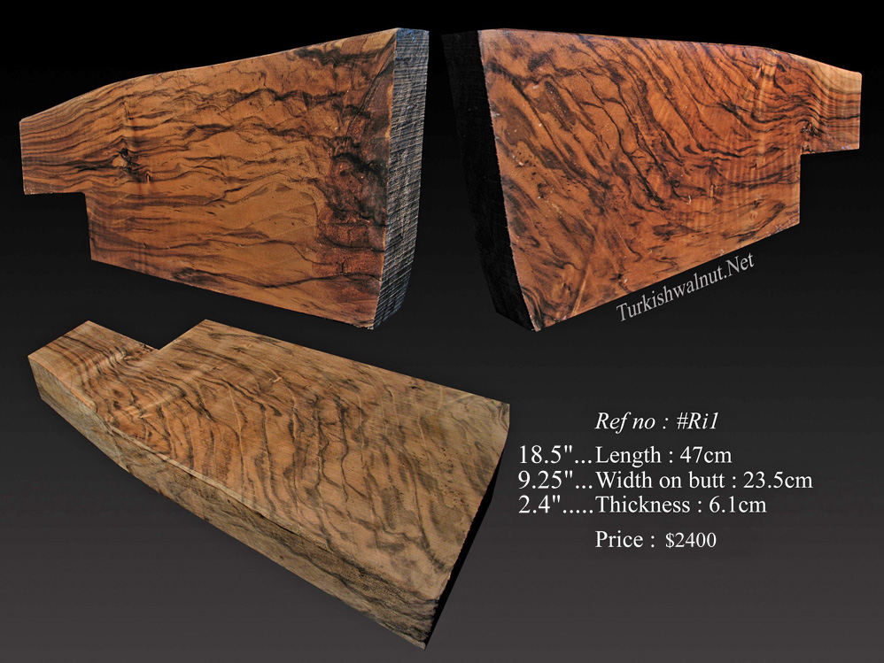 Exhibition grade Turkish walnut stock blank
