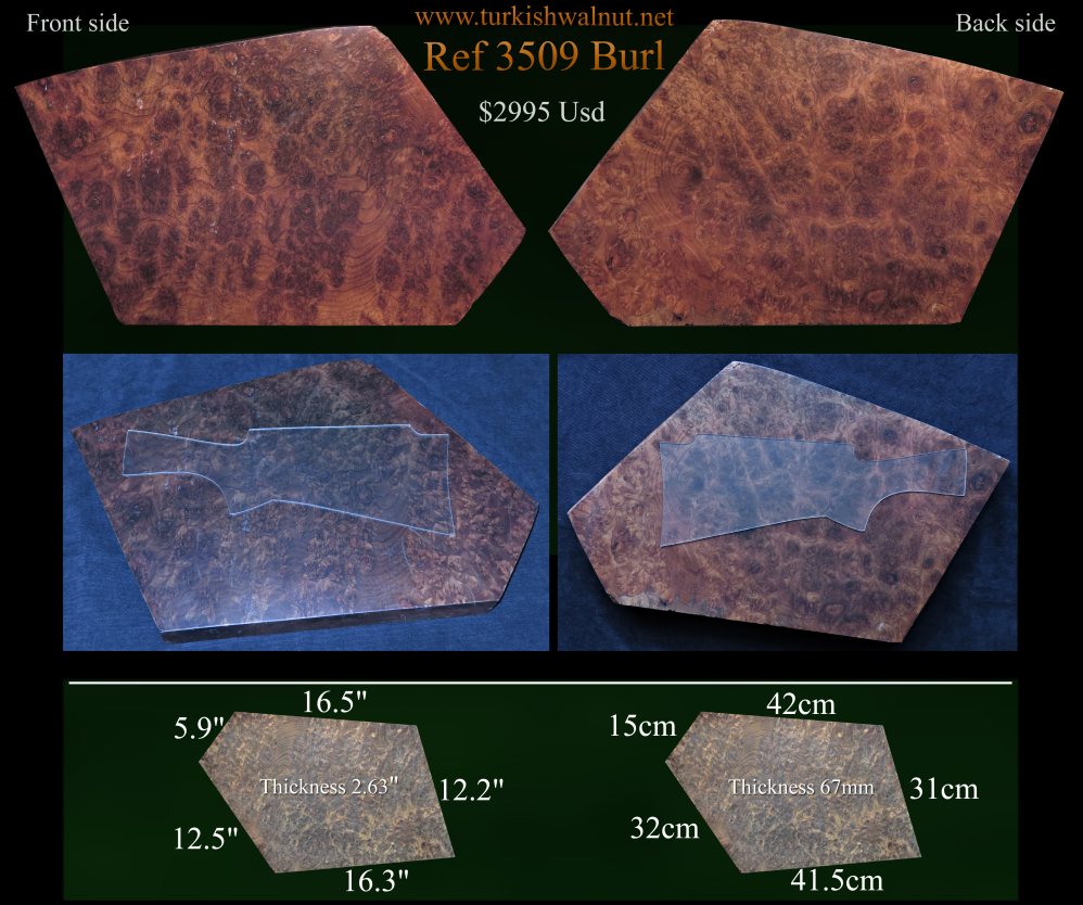 large birds eye gunstock blank