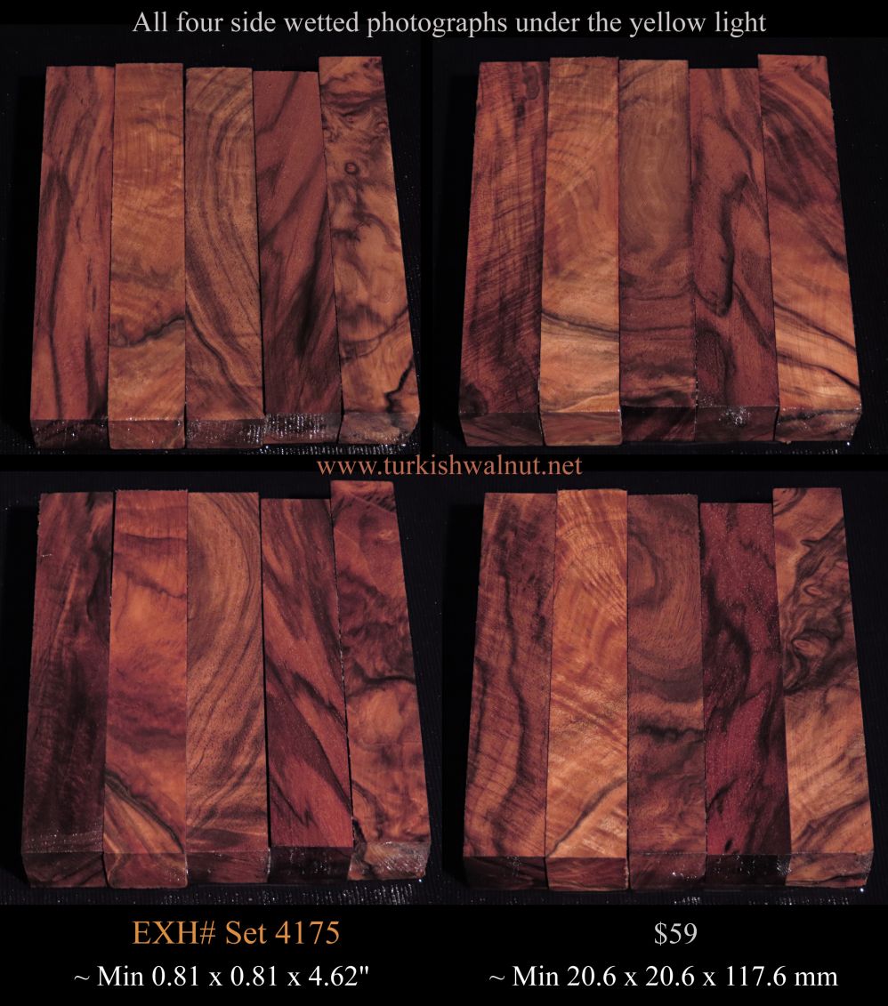 marble cake pattern Turkish walnut pen blanks